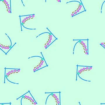 Gradient descent algorithm vector seamless pattern Stock Illustration