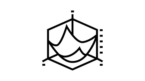 Gradient descent arrow machine line icon animation Stock Footage 326125539