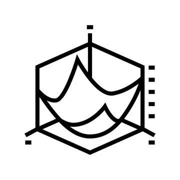 Gradient descent arrow machine line icon vector illustration 库存插图