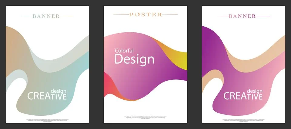 Gradient design template Illustrazione stock