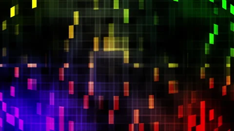 Gradient Digital Blinks Stock Footage 249712501