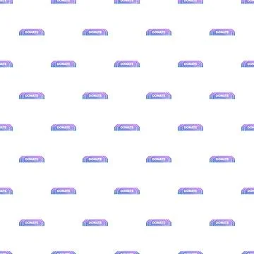 Gradient donate button pattern for online charity donation Stock Illustration
