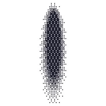 Gradient dot shadow effect with grainy texture. Halftone circles and noise... Stock Illustration