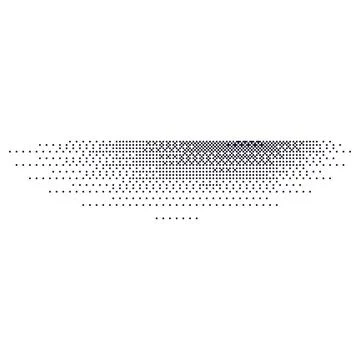 Gradient dot shadow effect with grainy texture. Halftone circles and noise... Stock Illustration