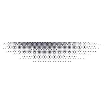 Gradient dot shadow effect with grainy texture. Halftone circles and noise... イラスト素材