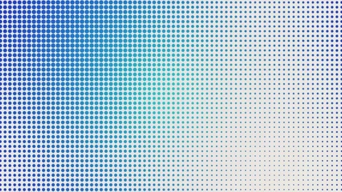 Gradient dots create a pattern of blue and white colors Stock Footage 340240288