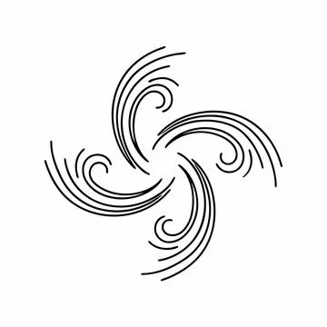 Gradient Dynamic Swirl Design (1) vector illustration design 144 Stock Illustration