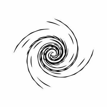 Gradient Dynamic Swirl Design vector illustration design 145 Stock Illustration