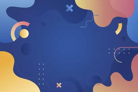 Gradient Dynamic Wavy Background Wallpaper イラスト素材