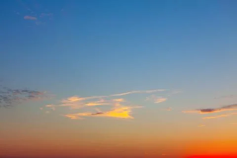 Gradient evening sky Stock Photos