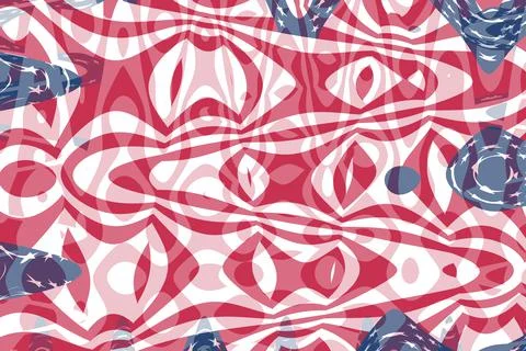 Gradient fade effect over red white blue wave pattern american flag イラスト素材