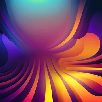 Gradient Fantasy Psychedelic blur orange -purple background Stock Illustration