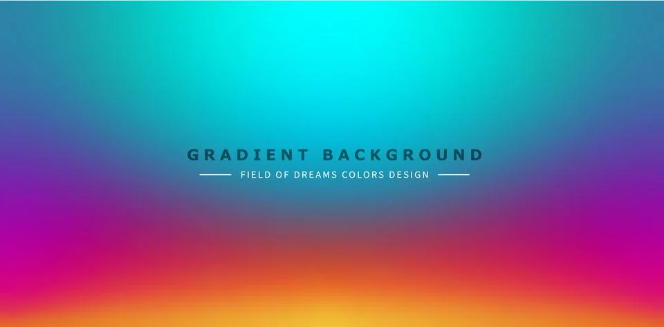 Gradient Field of Dreams Stock Illustration