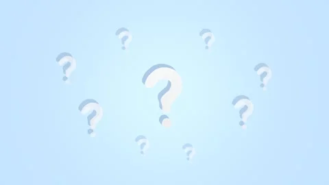 Gradient field with question marks radiating from center Stock Footage 329305537