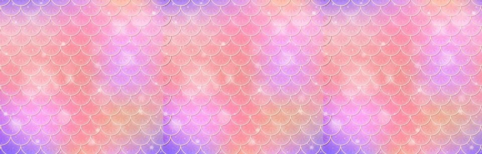 Gradient Fish Scale Pattern Background Stock Illustration