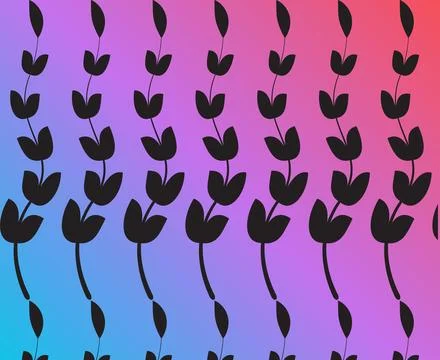 Gradient floral seamless pattern design 스톡 일러스트