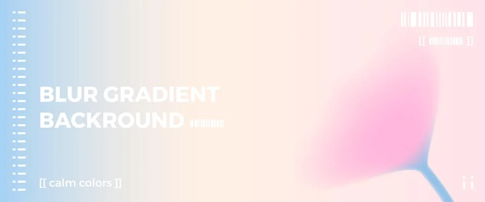 Gradient flower background with soft blur for banner. Abstract gentle floral Illustrazione stock