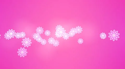 Gradient Flower Loop Stock Footage 43736789