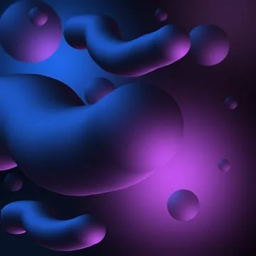 Gradient fluid abstract background Stock Illustration