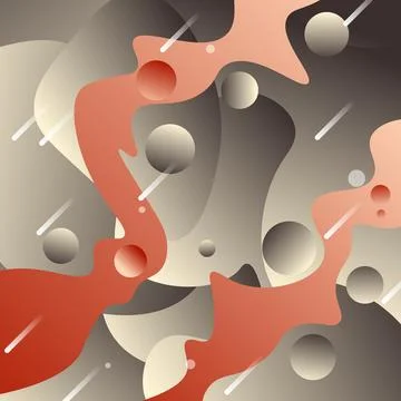 Gradient fluid background. Stock Illustration