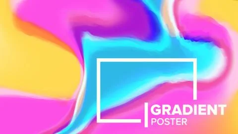 Gradient Fluid Background . Poster Composition. Annual Report. Decoration Art Illustrazione stock