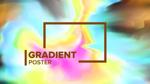 Gradient Fluid Background Vector. Dynamic Layout. Modern Flow. Motion Backdrop Illustrazione stock
