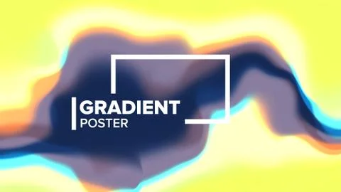 Gradient Fluid Background Vector. Minimal Wallpaper. Cool Brochure. Plastic Stockillustratie