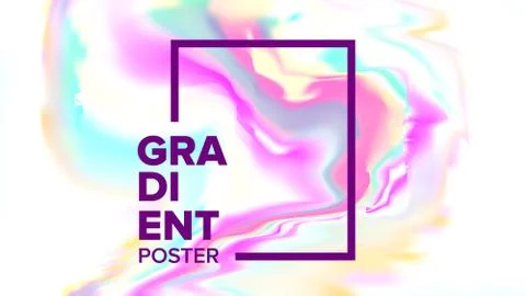 Gradient Fluid Background Vector. Poster Composition. Annual Report. Decoration Illustrazione stock