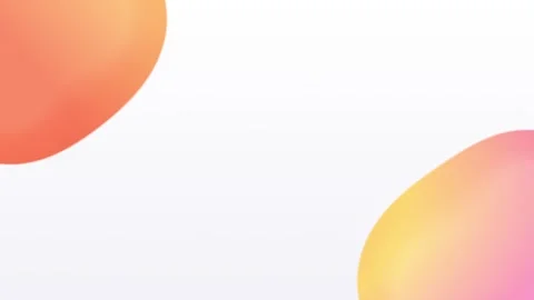 Gradient fluid blobs in corners with white center copy space animated gradient Stock Footage 348282772