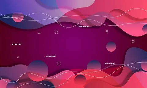 Gradient fluid elements background. Stock Illustration