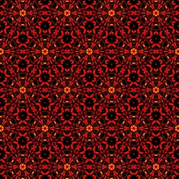 A gradient forming an ornament pattern on a red black background Stock Illustration