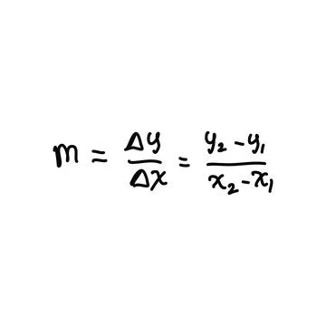 Gradient formula of a line written in black ink Stock Illustration