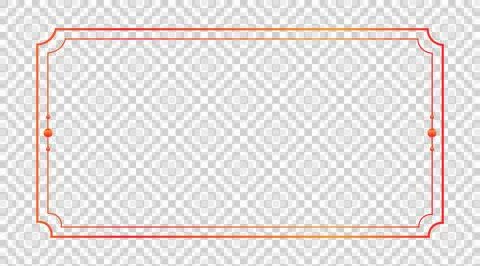 Gradient frame border with decorative corners on transparent background イラスト素材