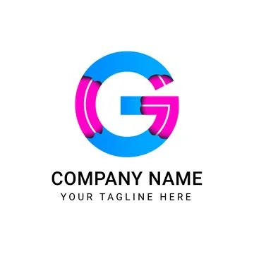 Gradient G Emblem for a Forward-Thinking Brand with Modern Flair Stock Illustration