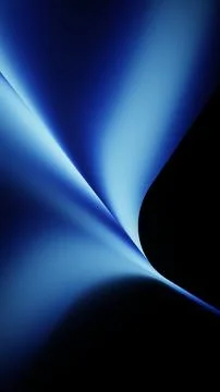 Gradient geometric background with blue vortex fold and bright core Illustrazione stock