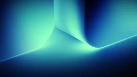 Gradient geometric background with mint wave seamless loop Stock Footage 347806470