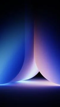 Gradient geometric background with vertical arch and pink glow Stock Illustration