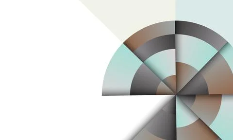 Gradient geometric circle background. Stock Illustration