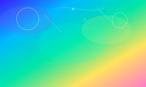 Gradient geometric pattern features overlapping circles and lines on a colo.. Stockfoto's