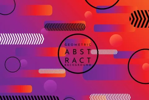 Gradient geometric shape background Stock Illustration