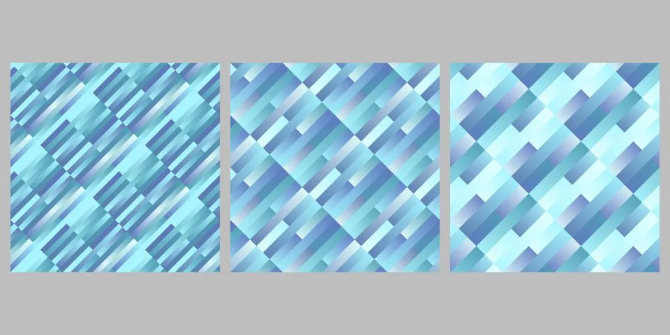 Gradient geometrical abstract stripe pattern background design set Illustrazione stock
