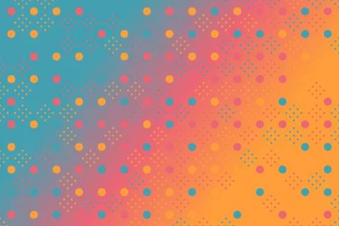 Gradient geometrical colorful circle pattern background design Illustrazione stock