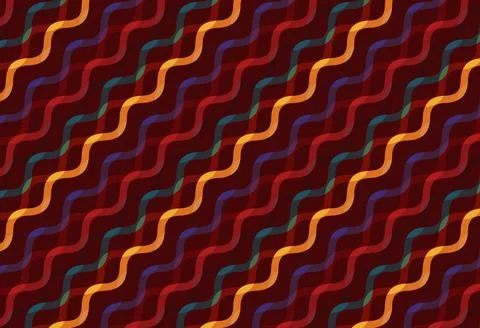 Gradient geometrical  zig-zag stripe pattern background design Stock Illustration