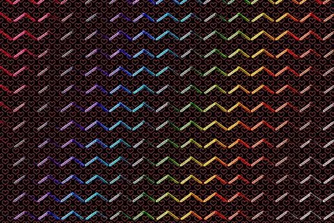Gradient geometrical  zig-zag stripe pattern background design Stock Photos