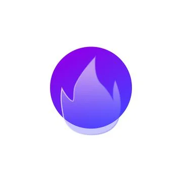 Gradient glass morphism fire icon design vector Stock Illustration