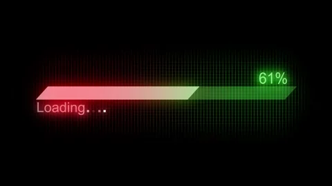 Gradient Glowing Colorful Waiting Progress Indicator Animation Stock Footage 310469951