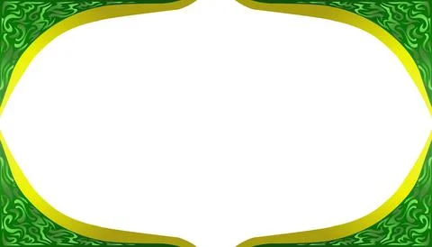 Gradient gold and green frame background with Ramadan and Islamic holidays .. Stock Illustration