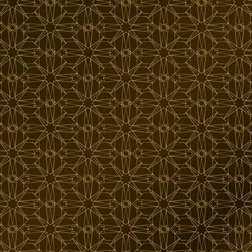 Gradient golden arabic pattern Stock Illustration