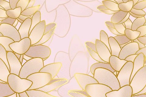 Gradient golden linear background Stock Illustration