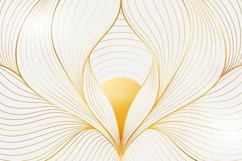 Gradient golden linear background Stock Illustration